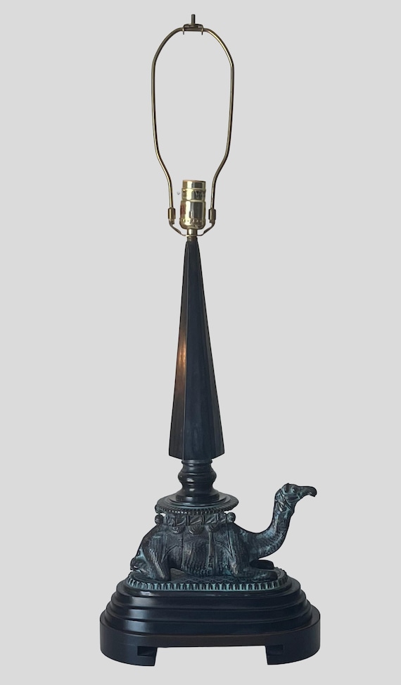 Vintage Bronze Fredrick Copper Camel Lamp