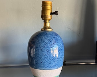 Vintage Studio Pottery Ceramic Lamp Signed Rhoades