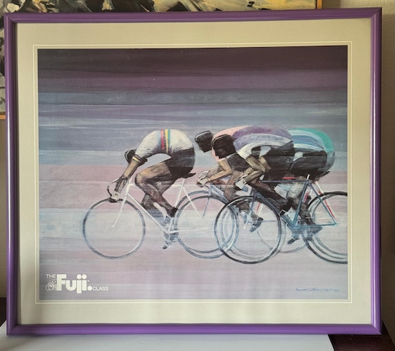 Vintage Fuji Bicycle Racing Poster 1980’s