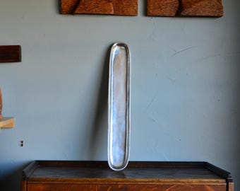 Vintage Bruce Fox Design Aluminum Tray MCM 22” Long
