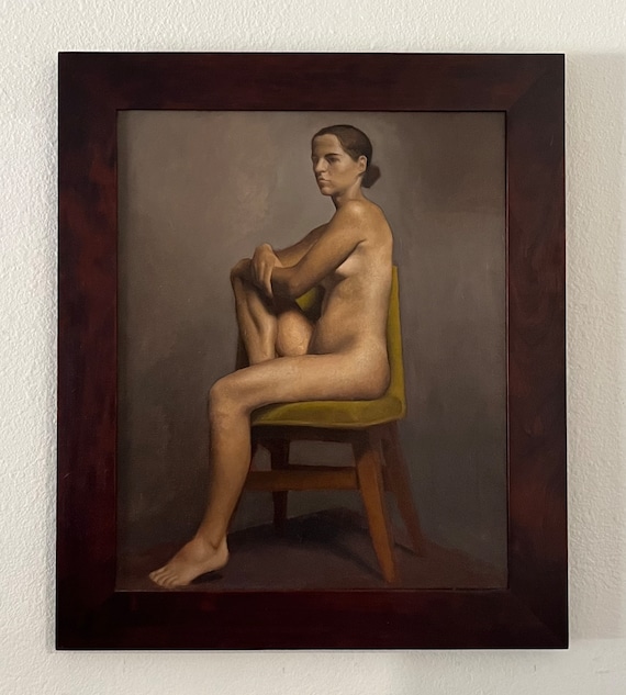 Original Kore Yoors Nude Oil Painting 1998