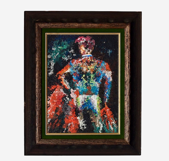 Original Matador Bull Fighter Oil Painting LEROY NEIMAN Inspired