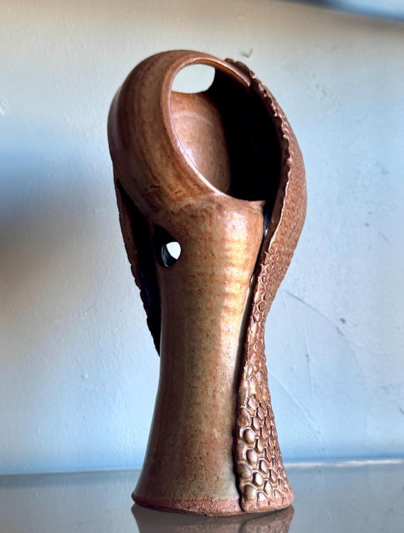 Original Grady Kimsey Sculptural Vase Signed Vintage Art Pottery
