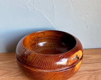 Vintage Handmade Wood Bowl Signed Ken Scott Texas