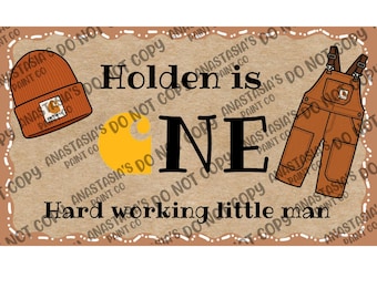 carhartt ONE Hard working little man canva banner template