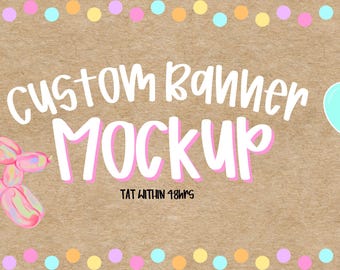 Mockups voor op maat gemaakte banners