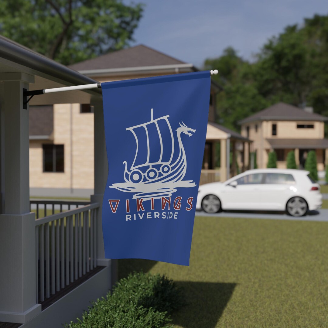 Number One Riverside Banner Vikings Riverside Ship House Banner | Outdoor Yard Flag - Etsy