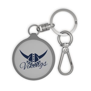 Vikings Helmet Script Keyring