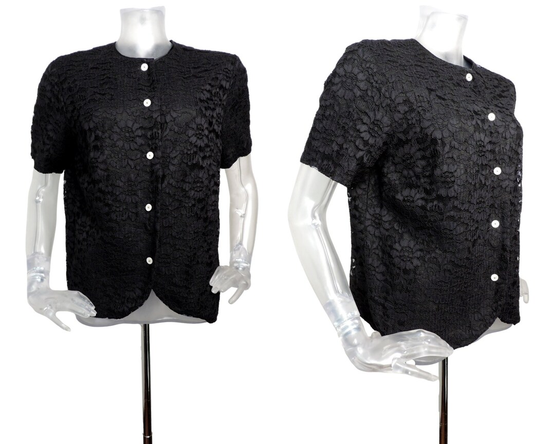 Vintage 1950's Lace Box Jacket/ Evening Party Jacket/uk 10 FR 38/retro ...