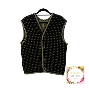 Men&#39;s Vintage Wool Bavarian Folk Gilet/Country Body Warmer/Small/Waistcoat/Oktoberfest/Cottagecore/Austrian/Trachten/Tyrol/Bavarian Jacket