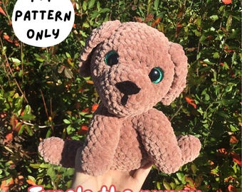 Sitting Puppy Crochet Pattern Amigurumi Dog Beginner Friendly PDF Pattern