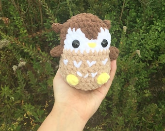 Gehäkelte Eule Plushie handgemachte Vogel Kuscheltier Amigurumi fliegendes Tier Geschenk