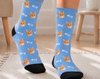 Personalized Pet Socks, Dog Face Socks, Cat Face Socks, Personalized Dog Socks, Pet Lover Gift, Custom Socks,Birthday Gift, Christmas Gift