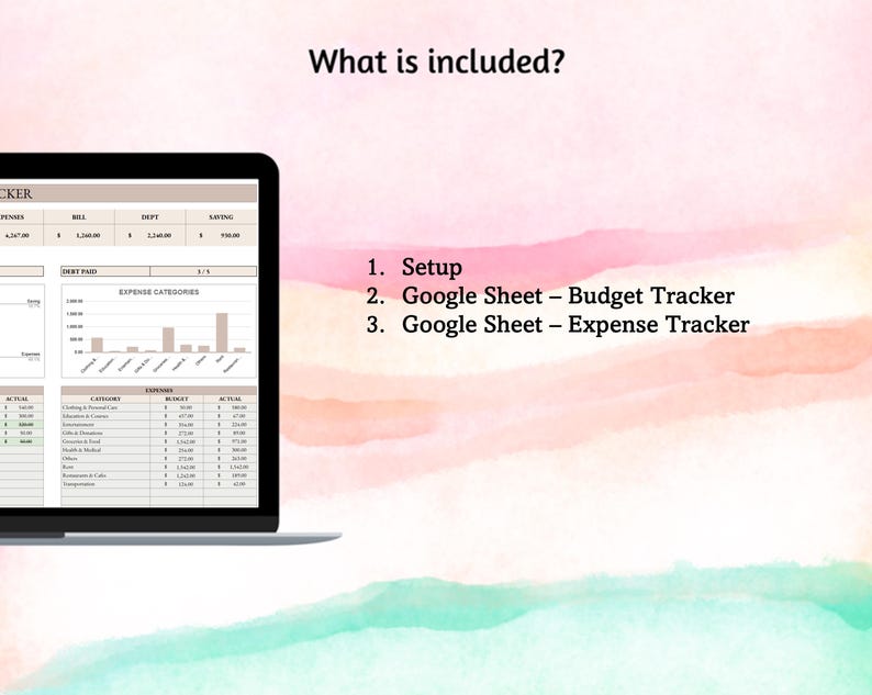 Budget Planner Google Sheets Template Monthly Biweekly Paycheck