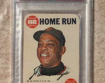 1968 Topps Game #8 Willie Mays HOF PSA 4 San Francisco Giants