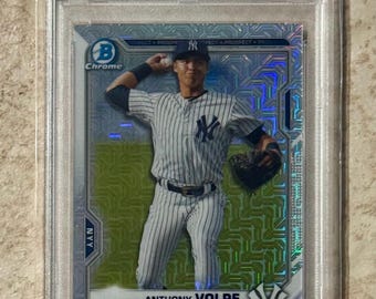 2021 Bowman Chrome Mega Box Refractor #85 Anthony Volpe PSA 10 Gem Mint Rookie Card RC