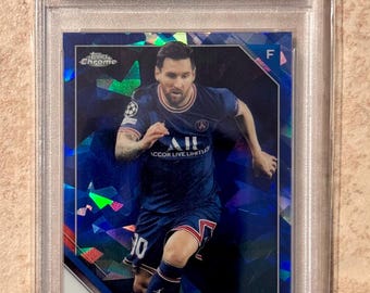 2021 Topps Chrome Sapphire #100 Lionel Messi PSA 10 Gem Mint Argentina Legend