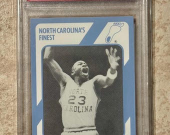 1989 Collegiate Collection North Carolina #65 Michael Jordan PSA 9 Mint