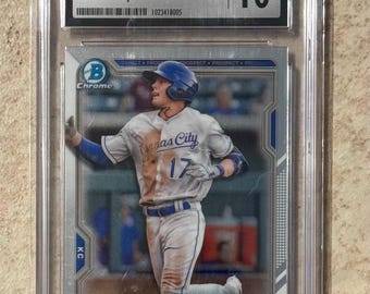 2021 Bowman Chrome-vooruitzichten #BCP1 Bobby Witt JR. RC CSG 10 Gem Mint Rookie Card