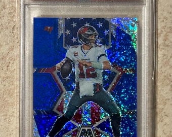 2022 Mosaic Tom Brady Blue Sparkle #251 PSA 10 Gem Mint New