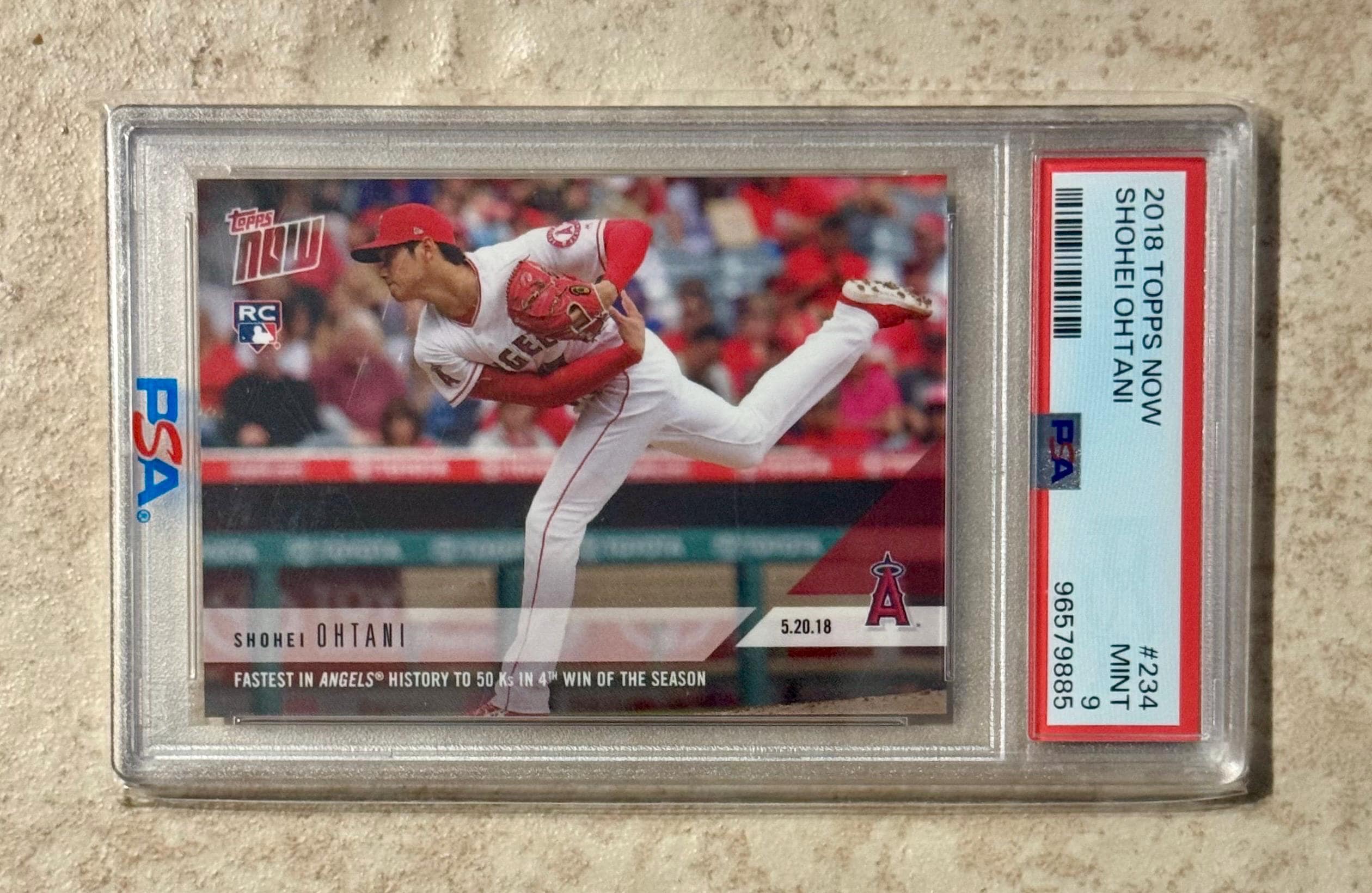 PSA9【大谷RC】2018 Topps Now #234 Shohei Ohtani 大谷翔平