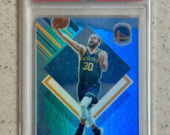 2024 PANINI NBA Hoops Blue Winter Holo #282 Stephen Curry #/88 PSA 10 Gem Mint