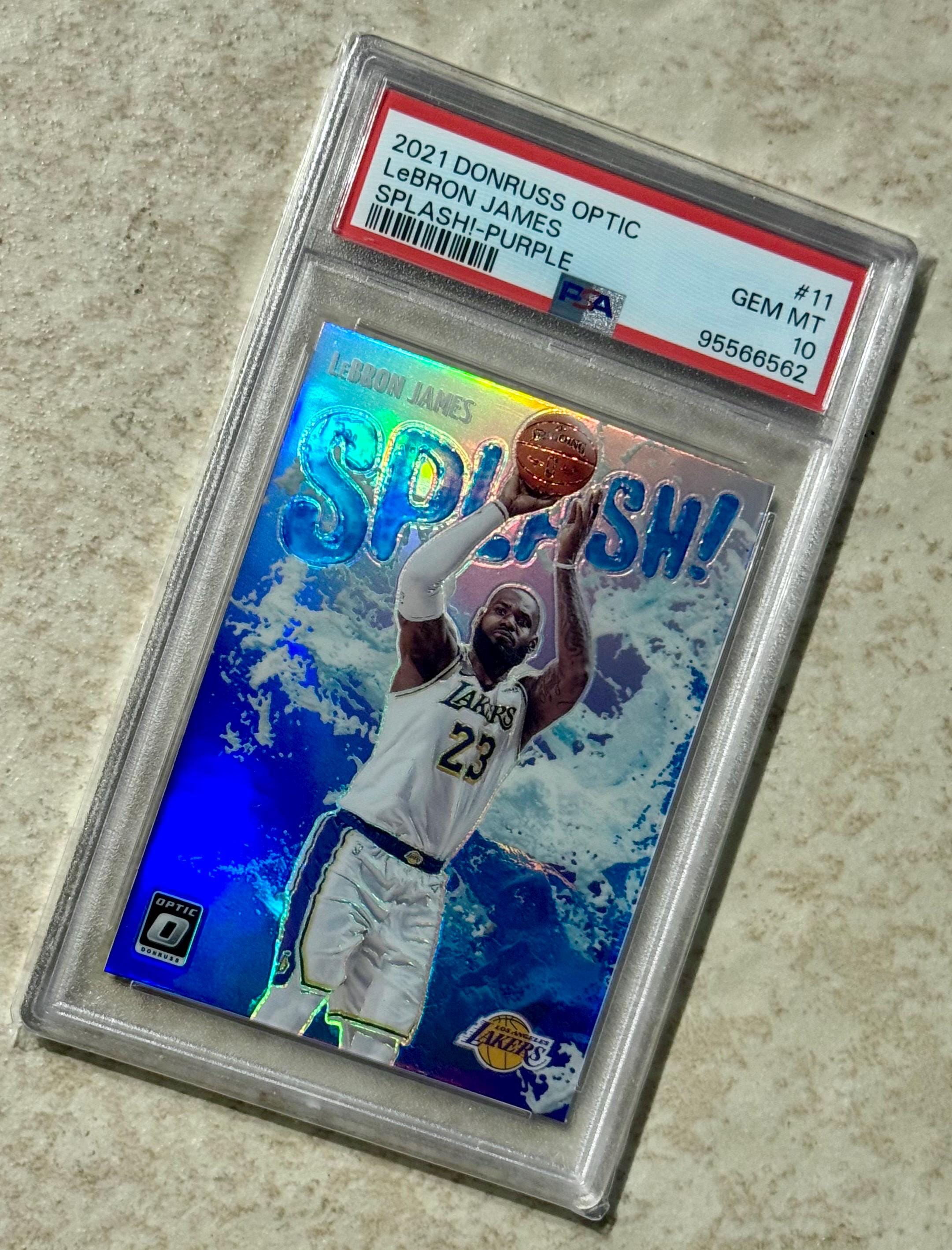 2021 Donruss Optic Lebron James Splash Purple PSA 10 Gem Mint 