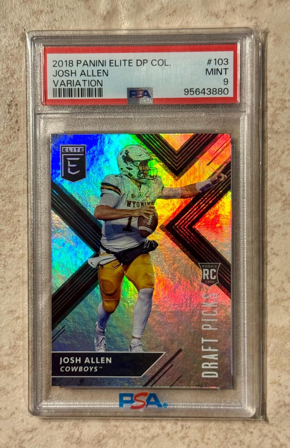 josh allen graded rookie card 2018 Panini Prizm #205 RC Football PSA 1 Orb Sports Cards & Collectibles Singles orders will be confirmed by our team 2018 Panini Elite DP Col