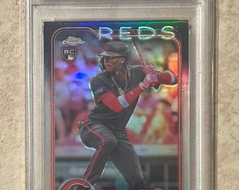 エリー・デ・ラ・クルス 2024 Topps Chrome #44 Refractor RC ルーキー PSA 9 ミント