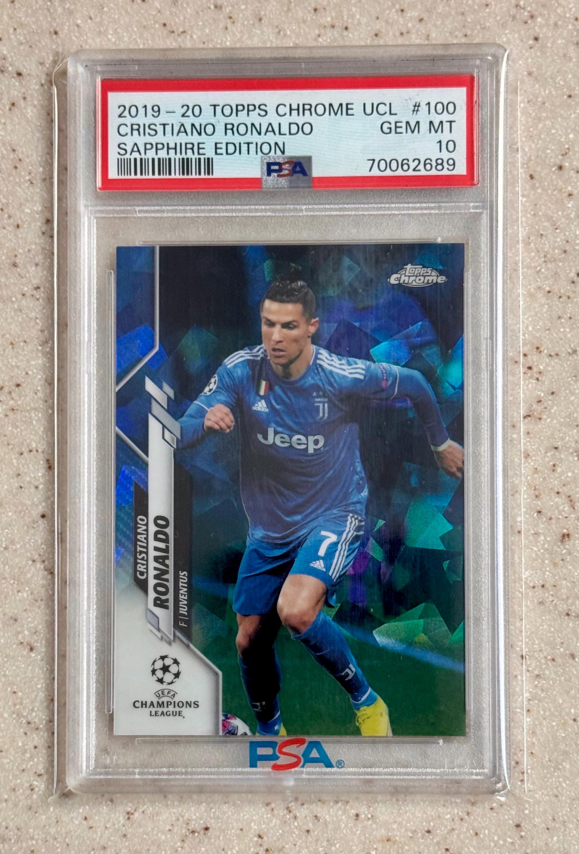 2019-20 Topps Chrome UEFA UCL Sapphire - Cristiano Ronaldo #100