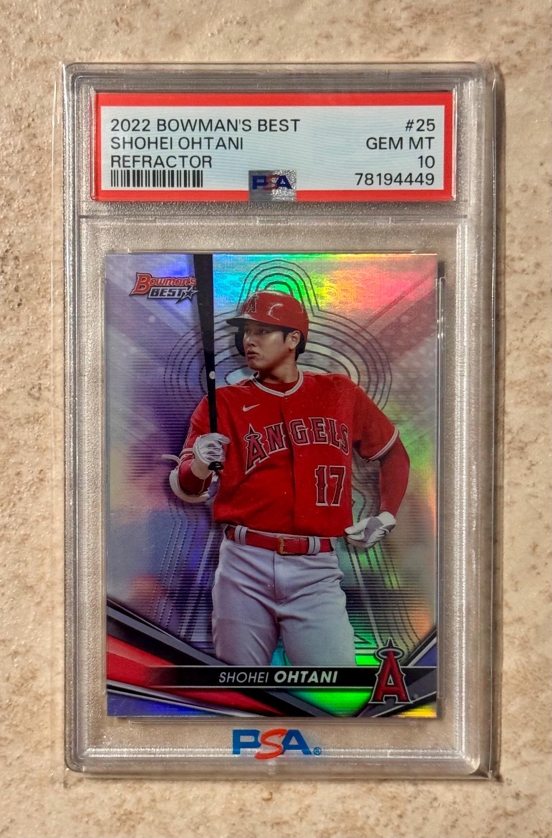 2022 Bowmans Best Shohei Ohtani Refractor #25 Los Angeles Dodgers