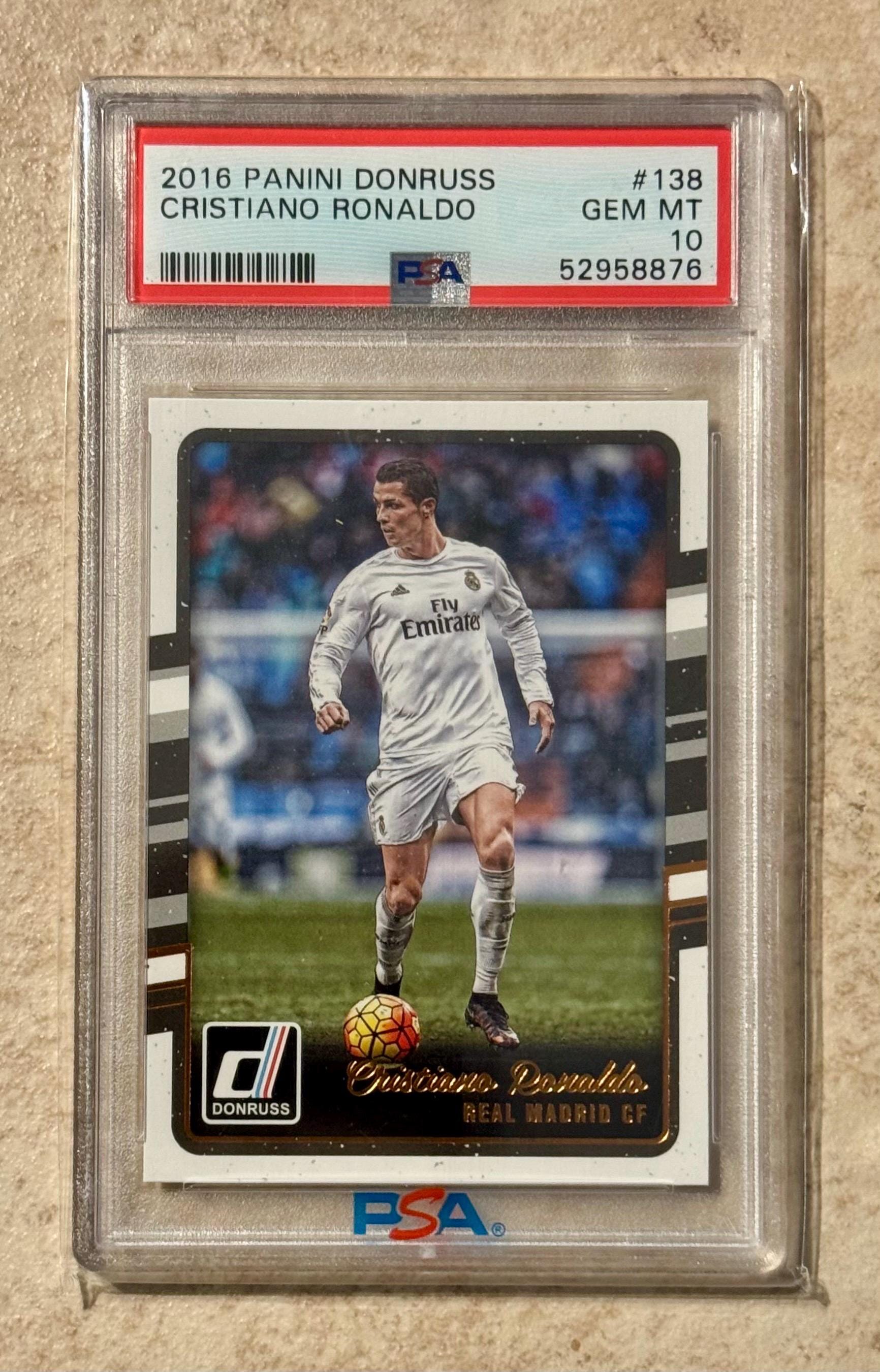 2016 PANINI DONRUSS #138 Cristiano Ronaldo PSA 10 Gem Mint - Etsy 
