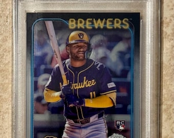 Actualización TOPPS CHROME 2024 #USC30 Jackson Chourio PSA 10 Gem Mint Tarjeta de novato