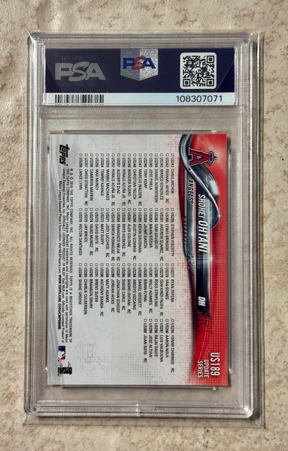 2018 Topps Update Shohei Ohtani #US189 PSA 9 Mint - Etsy