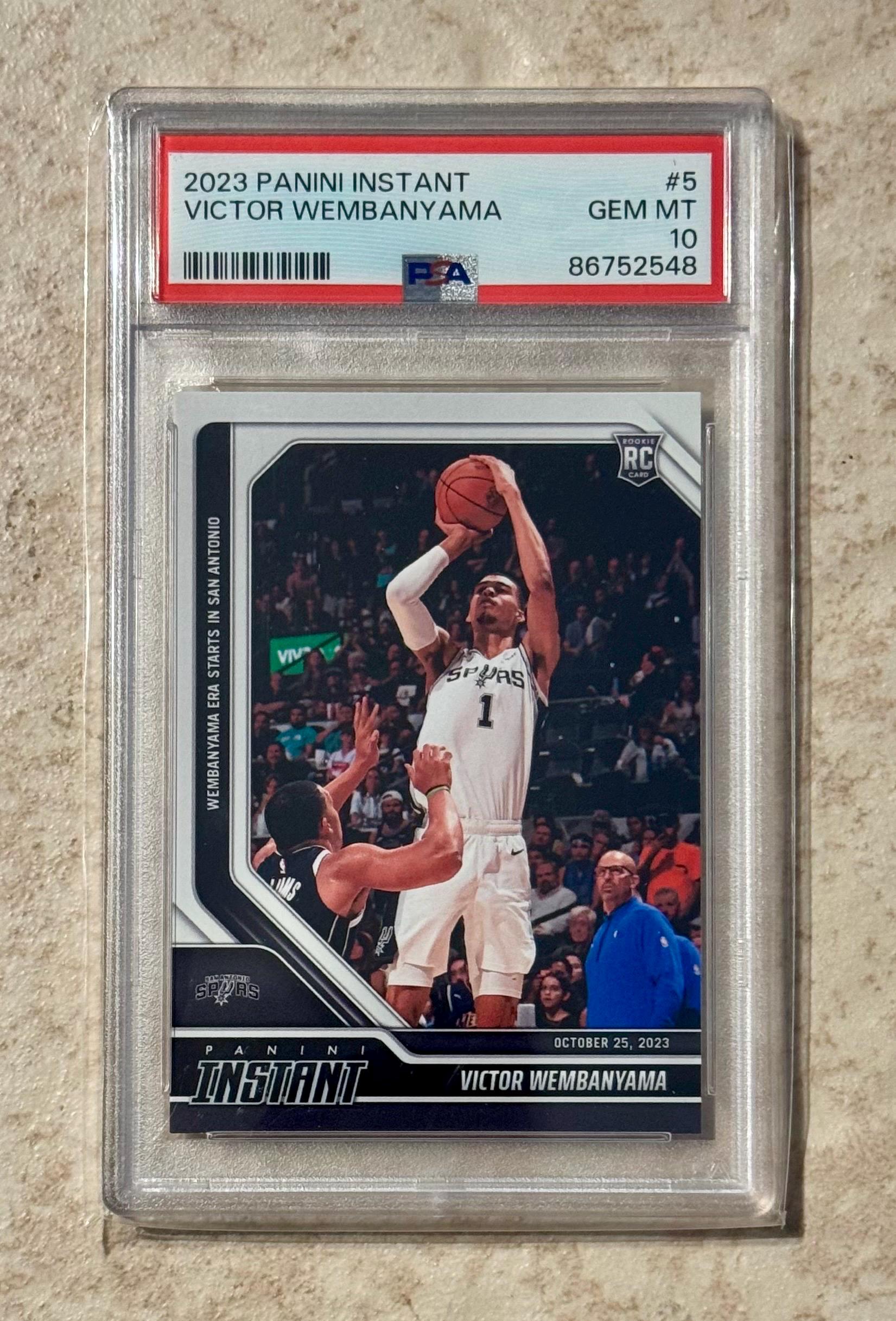 その他 2023 PANINI INSTANT WEMBANYAMA PSA10 2023 Panini Instant - Victor Wembanyama #5 PSA 10 Gem Mint Rookie