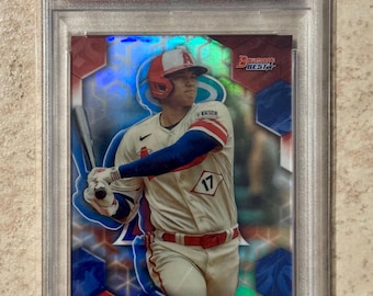 2023 Bowman's Best #62 Shohei Ohtani Refraktor Los Angeles Dodgers/Angels PSA 10 Gem Mint