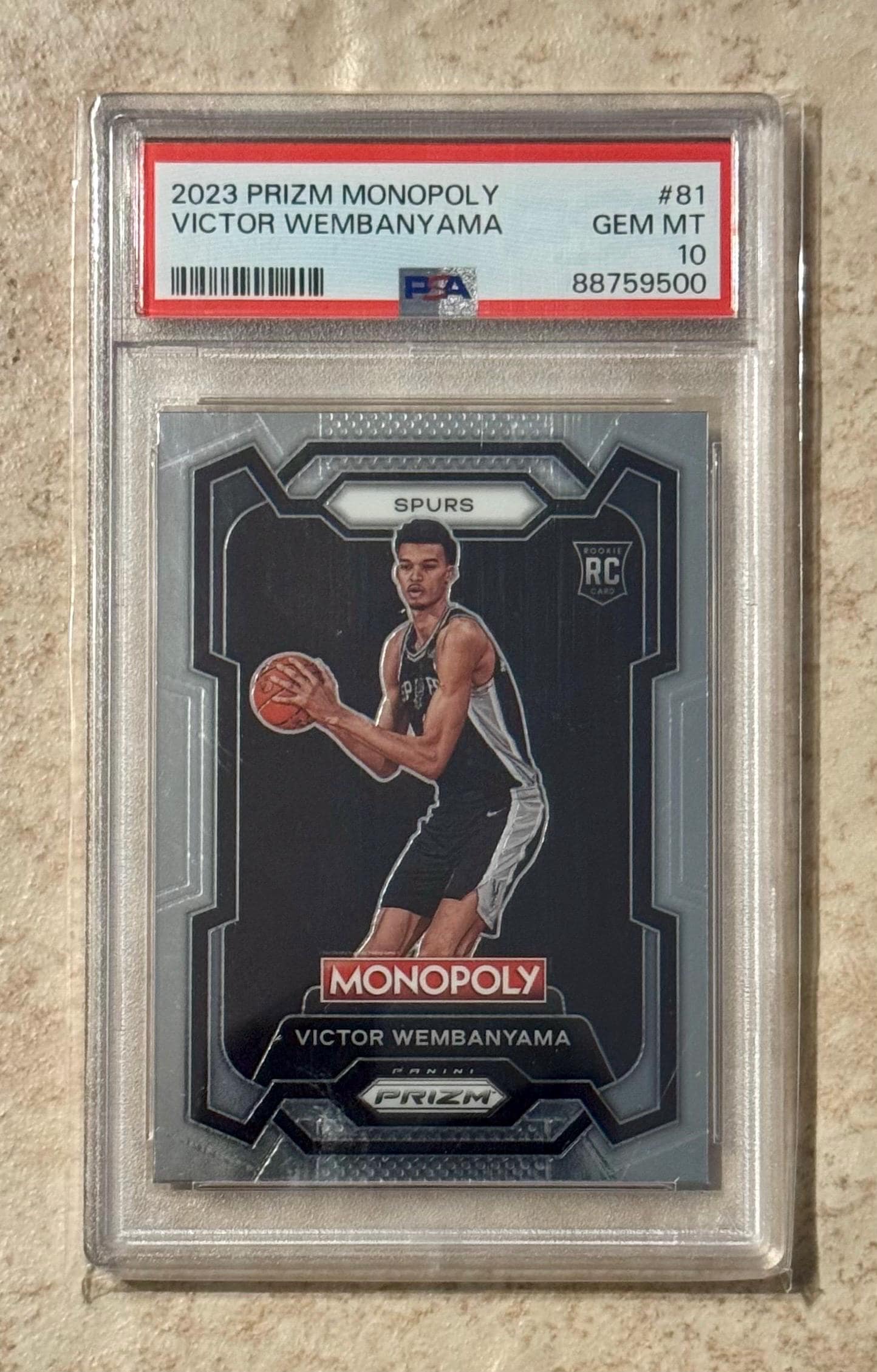 2023-24 Panini Prizm Monopoly - #81 Victor Wembanyama (RC) Rookie