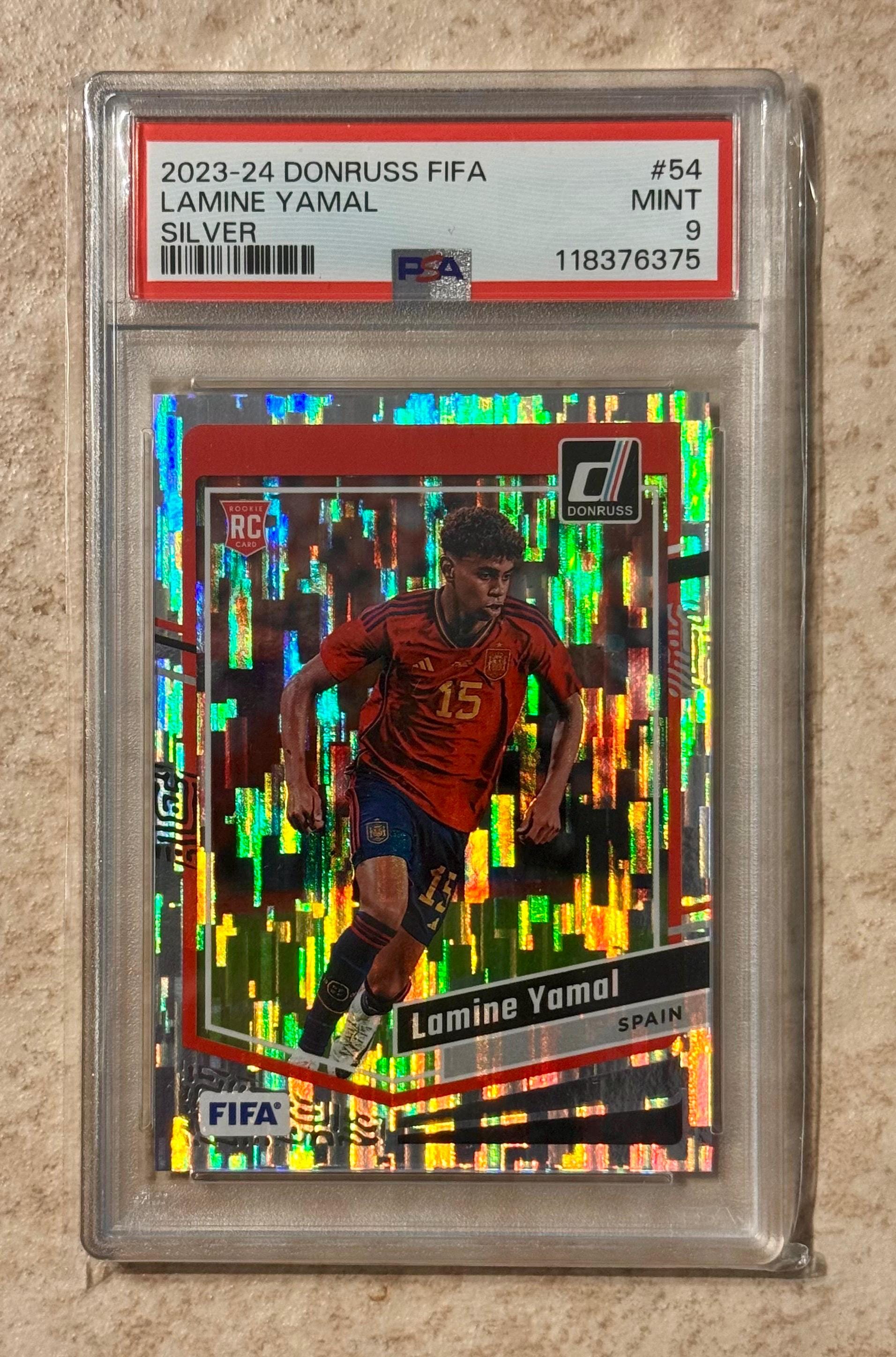 2023-24 Donruss Silver #54 Lamine Yamal PSA 9 Mint Rookie Card RC