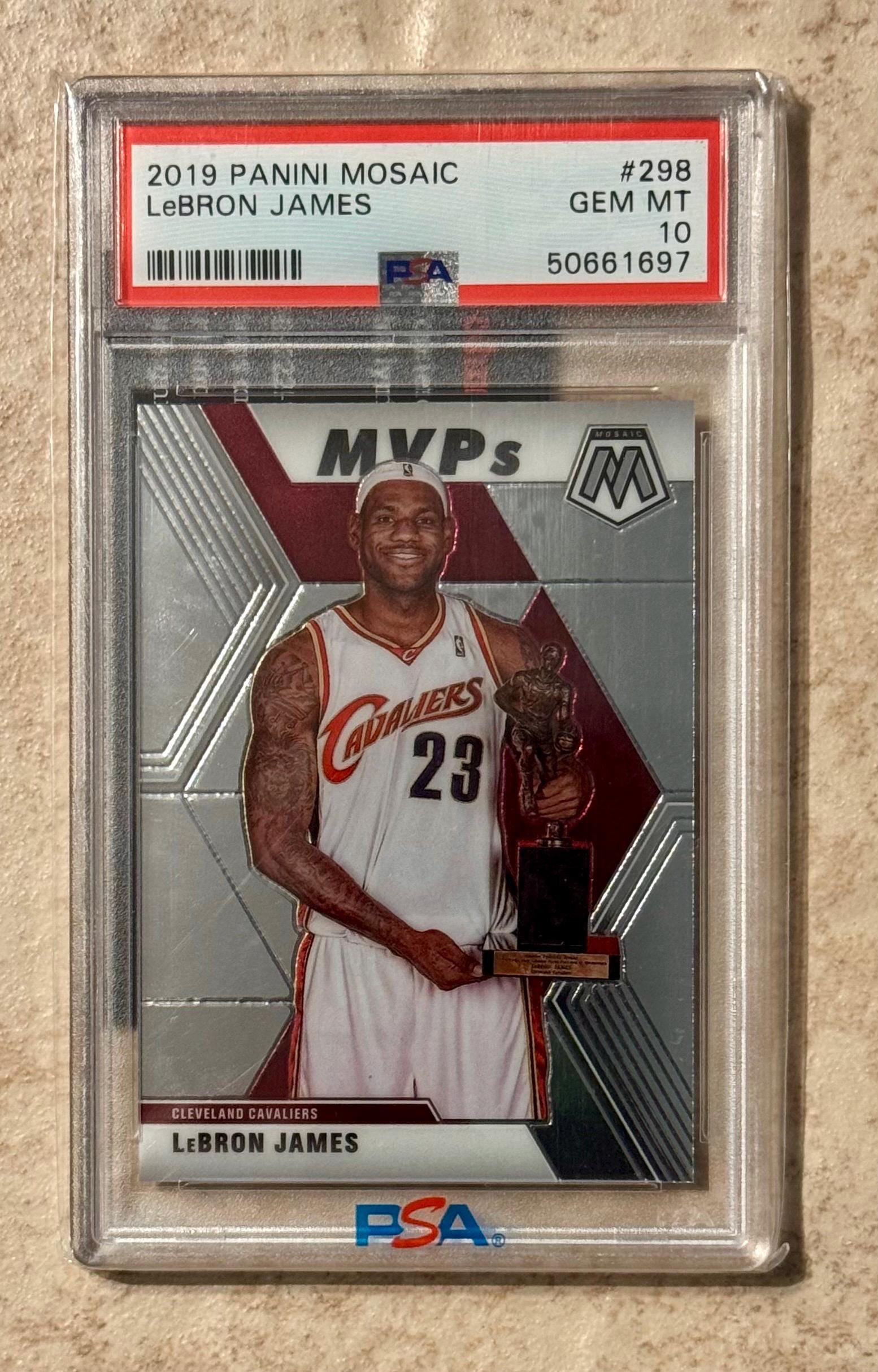 Lebron James 2019-20 Panini Mosaic #298 Mvps PSA 10 Gem Mint