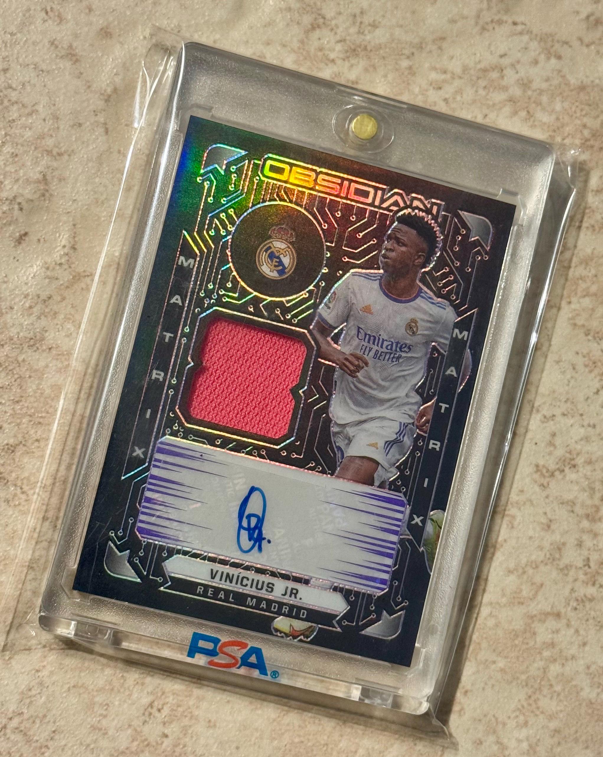 2021-22 Panini Obsidian Vinicius Junior Vini Jr. Matrix Jersey