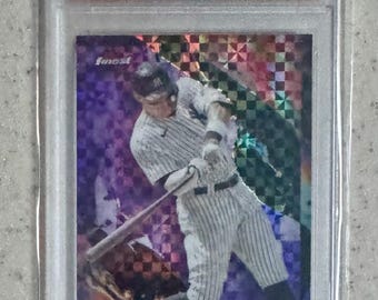 2024 Topps Finest Aaron Judge #200 Purple Checkerboard Refractor #d/99 PSA 10 Gem Mint New York Yankees