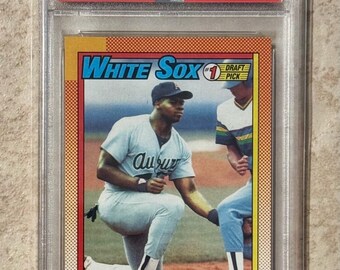 1990 Topps Frank Thomas #414 Name on Front White Sox HOF Rookie