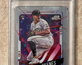 2024 TOPPS Chrome Cosmic #30 Paul Skenes Novato RC PSA 9 Mint Pittsburgh Pirates