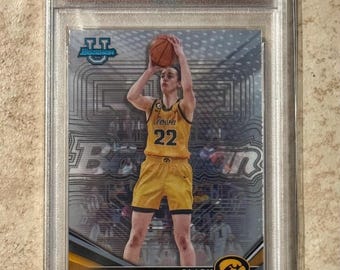 2022 Bowman University Best Caitlin Clark #50 PSA 10 Gem Mint
