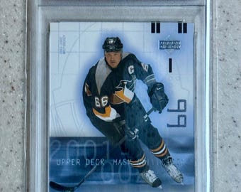 2001 Upper Deck Mask Collection #79 Mario Lemieux HOF PSA 10 Gem Mint Pittsburgh Penguins
