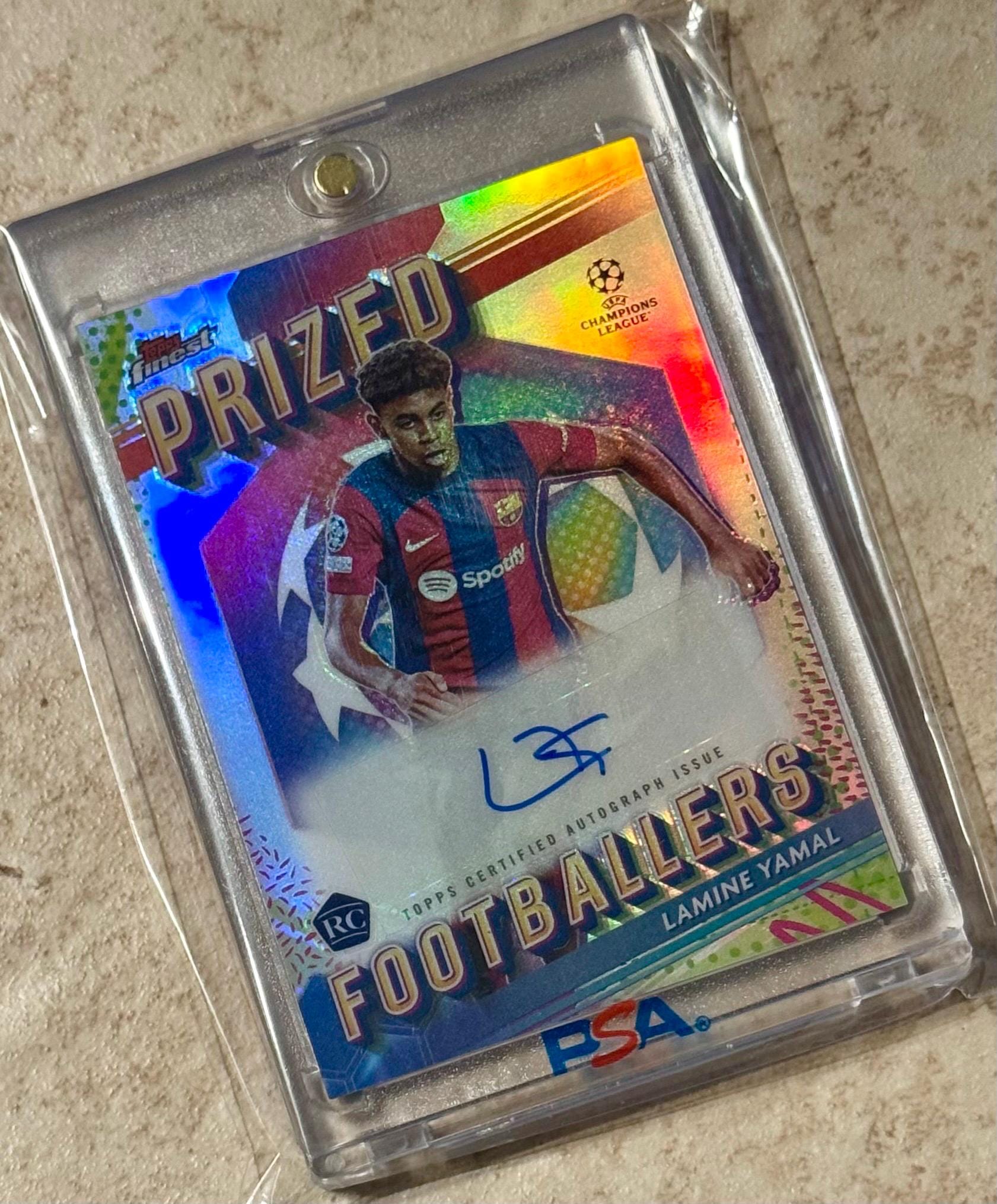2023-24 Topps Finest Lamine Yamal Prized Footballer Certified 