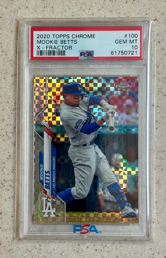 2020 Topps Chrome Xfractor Refractor Mookie Betts PSA 10 Gem Mint