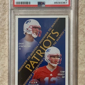 Tom Brady Rookie Card Psa 8 - Etsy Singapore