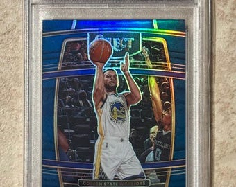 Cartão 2021 Select Stephen Curry #94 Blue Prizm Warriors PSA 10 Gem Mint