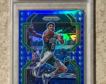 2021 Panini Prizm #13 Jason Tatum NBA 75º aniversário Prizm PSA 10 Gem Mint